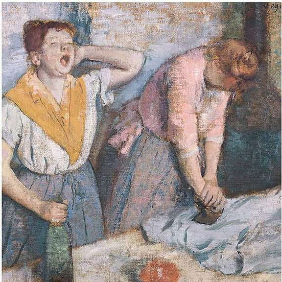 Trademark Fine Art "The Laundresses, 1884" Canvas Art by Edgar Degas