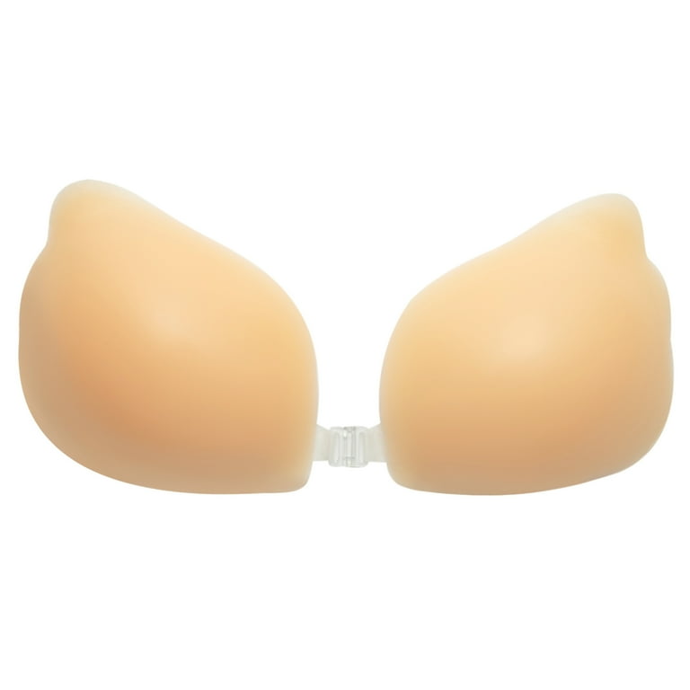 Women's Silicone Sticky Invisible Backless Bra Without Straps Push-up Shaping  Bra Seamless Front Sealing Tape Nipple Underwear