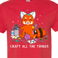 thumbnail image 4 of Inktastic Red Panda Craft All the Things T-Shirt, 4 of 5