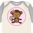 thumbnail image 4 of Inktastic Monkey Girl Girls Long Sleeve Baby Bodysuit, 4 of 5