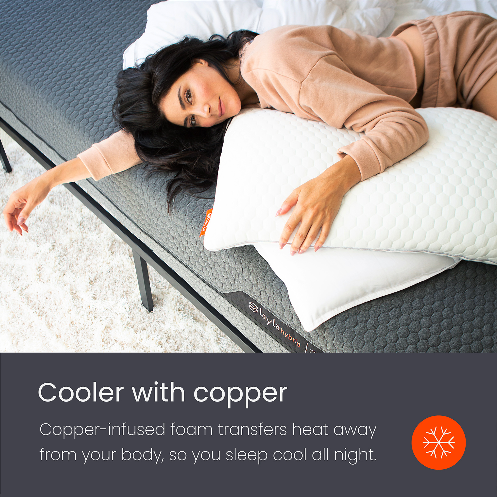 Layla Sleep Hybrid Foam Mattress | Flippable to a Soft or Firm Side (Queen) - image 4 of 7