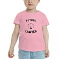 thumbnail image 2 of Future Lawyer Funny Toddler T-Shirts for Boys Girls (Pink, 4T), 2 of 5