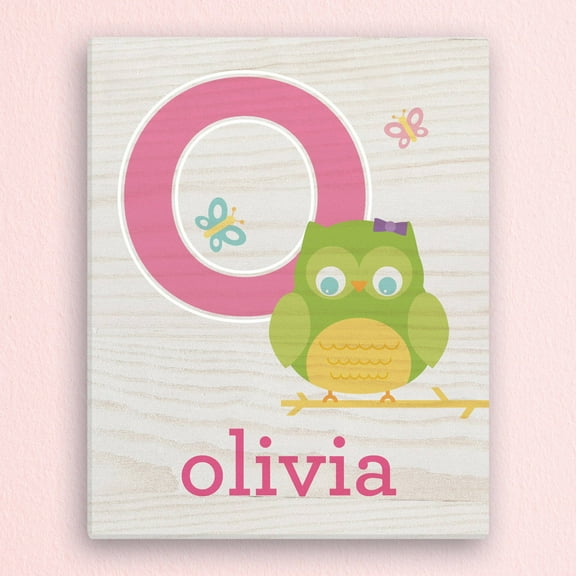 Girl's or Boy's Alphabet Personalized 11" x 14" or 16" x 20" Canvas