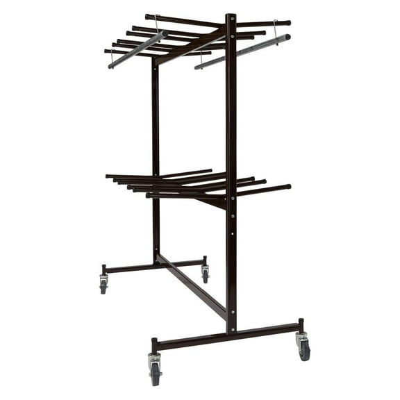 National Public Seating Folding Chair/Coat Cart,67 x 70" 84-60
