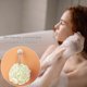 thumbnail image 3 of Juego de 4 esponjas de lufa para baño, esponja de ducha grande exfoliante con cuerda para colgar para una limpieza profunda y suave., 3 of 5