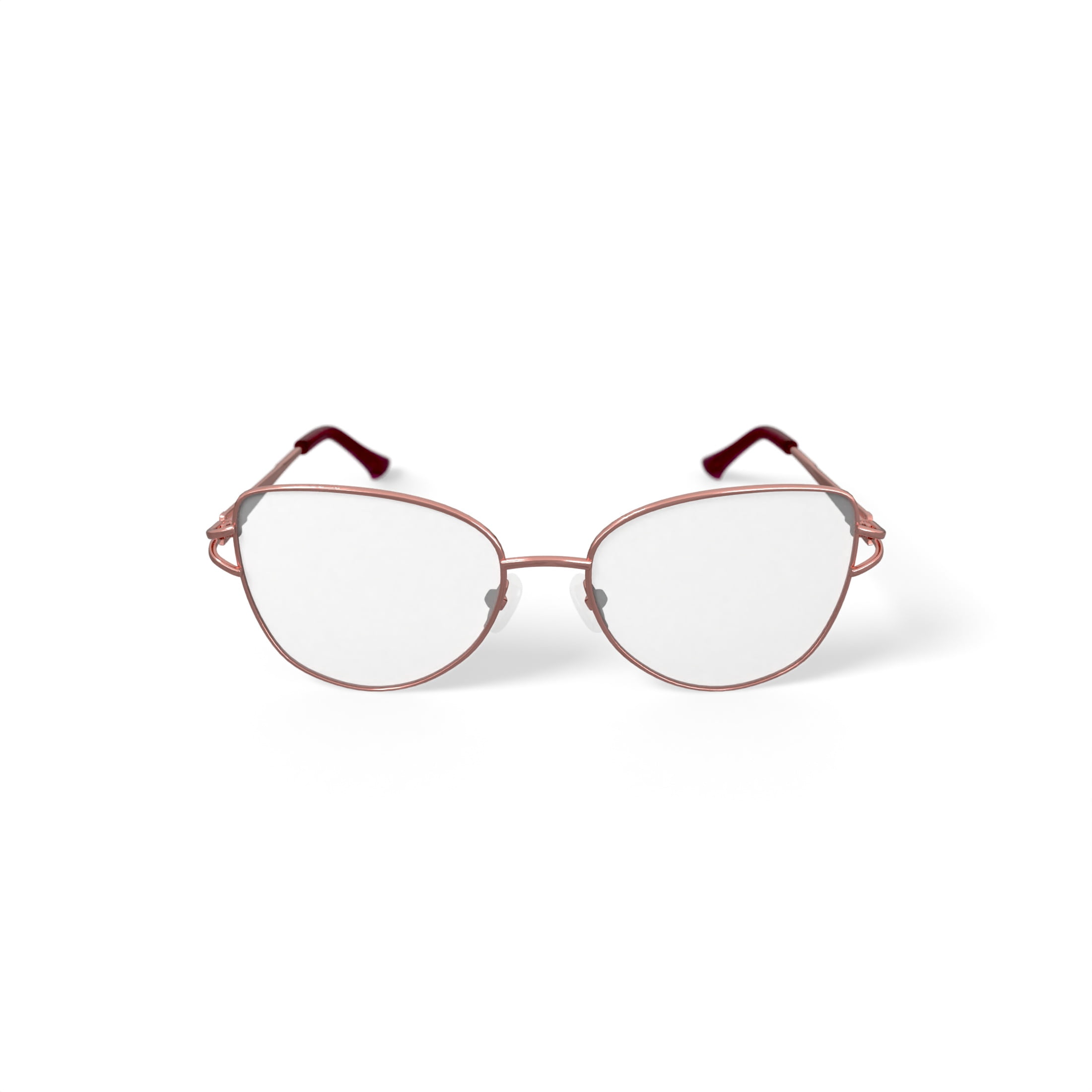 Madison Avenue Women's CMAL131 Prescription Eyeglasses with Case, Rose Gold-Tone