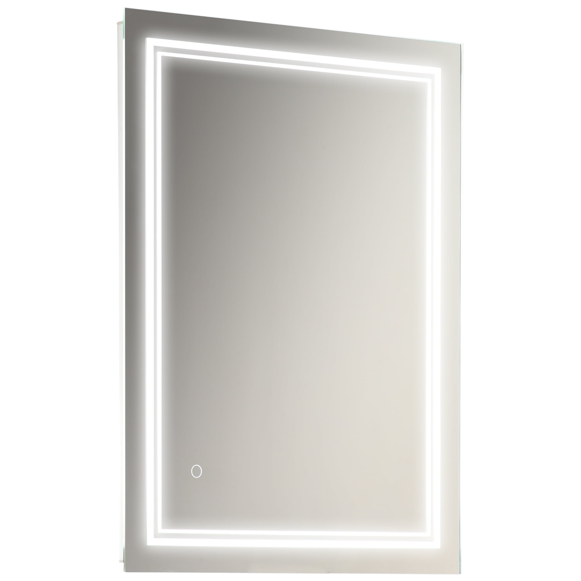 kleankin 32" x 24" LED Light Vanity Mirror, Wall Mounted Bathroom