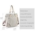 thumbnail image 2 of Bolso de hombro único Insular 10084 Bolsa de pañales multifuncional Mochila impermeable de nailon para bebé con 9 bolsillos independientes Diseño de compartimento interno Ligero y portátil, 2 of 8