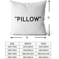 thumbnail image 6 of Hypebeast Room Decor,Off White Inspired Pillow Quotation Decorative Set of 2 Throw Pillow Cover,Sneakerhead Decor,Square Cushion Case for Home Sofa Couch Decoration 20"×20", 6 of 6