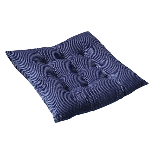 Outdoor Chair Cushions with Back Corduroy Strap Chair Cushion Cushion Solid Color Chair Cushion Strip Velvet Comfortable Fart Cushion Outdoor Rocking Chair Cushions