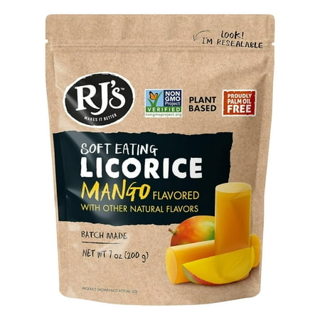 

Soft Australian Natural Flavor Resealable Bag 7.05 Ounce (1-Pack) | Non-GMO No Palm Oil Plant Based | Soft Candy Made in Australia