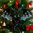 thumbnail image 3 of Cheapark Christmas Dragon-Shaped Hanging Ornaments - Festive Figurines For Xmas Tree, Home Holiday Decor Display, 3 of 7