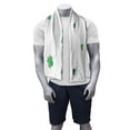 thumbnail image 2 of Clover Gym Towel, Heart Created with Shamrocks Nature Love St Patrick's Day, One-Sided Quick Dry Microfiber for Beach Fitness & Swimming, 60" x 30", Fern Green Lime Green, by Ambesonne, 2 of 2