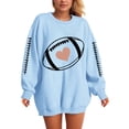 thumbnail image 7 of Godom Oversized Sweatshirt for Women Rugby Graphic Pullover Long Sleeve Drop Shoulder Fleece Sweatshirt, 7 of 7