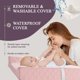 thumbnail image 4 of Cambiador para bebés Modera de algodón orgánico con colchón impermeable, 4 of 6