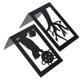 thumbnail image 5 of Sujetalibros de Metal para escritorio, estantería de almacenamiento para libros, documentos, divisor, suministros para manualidades (árbol de gato, planeta gato), 2 uds., 5 of 5