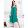 thumbnail image 5 of Beautyin Women Long Nightgown Wide Strap Sleepwear Relaxed Fit, 5 of 6
