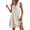 A_ Beige, variant on Women's Tiered Linen-Blend Mini Dress, Cowl Neck Sleeveless with Asymmetric Hem, Casual Summer Sundress Gray XXL