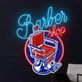 thumbnail image 3 of Handmadetneonsign Barber Shop Decal Printed Neon Light, Barber Acrylic Led Light, Barber Salon Sign, 3 of 5