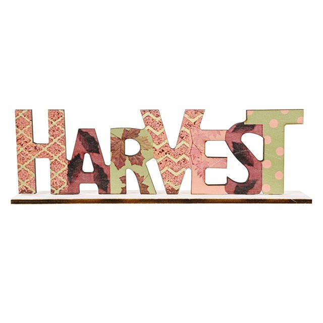 Coofit Thanksgiving Wood Sign Fashion Letter Decorative Centerpiece Sign Harvest Sign