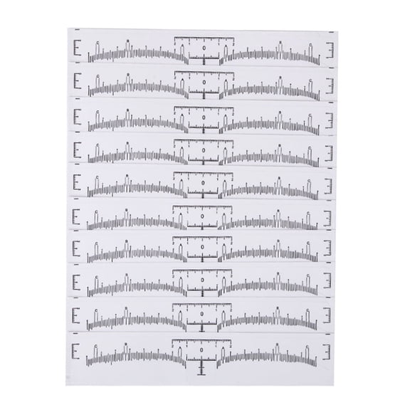 Dr.pedi 10-Pack Disposable Eyebrow Shaping Guides, Reusable Stencil Tools for Perfect Eyebrow Makeup, Salon & Home Practice