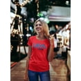 thumbnail image 2 of Cool Text: Usa 4th July T-Shirt Women -Image by Shutterstock, Female 3X-Large, 2 of 4