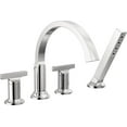 thumbnail image 3 of Delta T4788-Lhp Tetra Deck Mounted Roman Tub Filler - Lumicoat Champagne Bronze, 3 of 5
