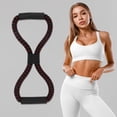 thumbnail image 4 of Unique Bargains 1 Pc Durable 8-Shaped Yoga Stretch Band for Stretching 13.78"x5.51" Red Black, 4 of 4