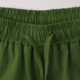 thumbnail image 6 of UVEASISHA Linen Shorts for Women Drawstring High Waisted Lightweight Shorts Summer Beach Vacation Short Pants with Pockets Green XL, 6 of 9