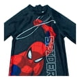 thumbnail image 3 of Traje de Baño Marvel para Niño con Estampado de Spider-Man Negro Talla 4, 3 of 4