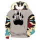 thumbnail image 1 of Sudadera con capucha para hombre, estilo informal, con cordón, estampado de letras teñidas, blusa de poliéster para hombre, 1 of 2