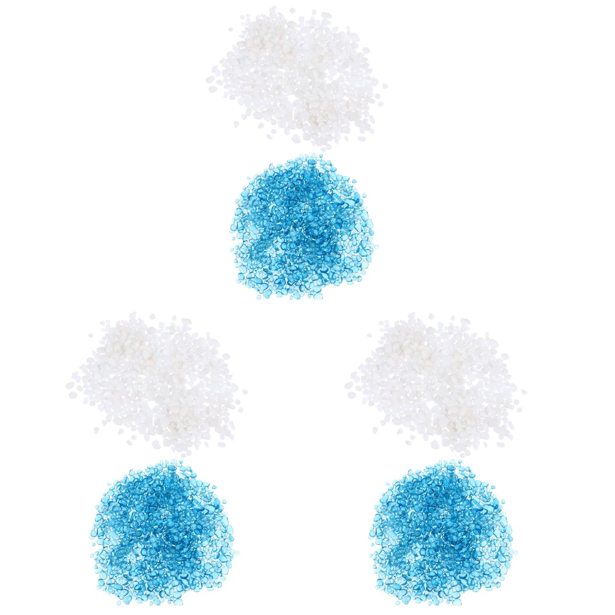 FRCOLOR 6 Sets of Gravels Adornment Fish Tank Gravels Terrarium Stones