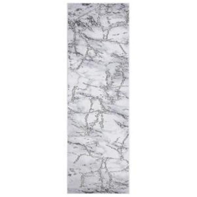 Concord Global Trading 80622 2 x 7 ft. Brighton Dallas Abstract Runner Rug, Gray