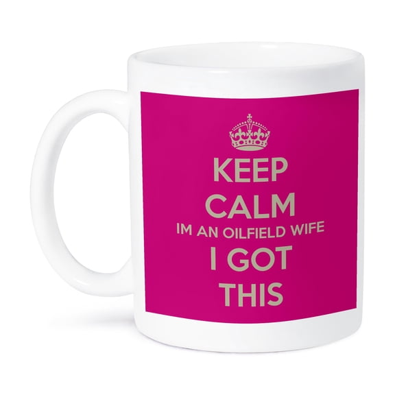 3dRose, Keep calm I’m an oilfield wife I got this, 11oz Mug