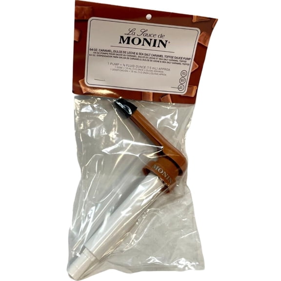 Monin 64 oz Caramel Pump Replacement 2 Pack