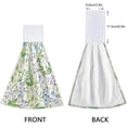 thumbnail image 4 of SKYSONIC 2 PCS Hanging Hand Towels Wildflowers on White Hand Dry Towels for Kitchen & Bathroom,Hanging Towel Set with Hanging Loop, 12"x17", 4 of 6