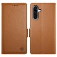 thumbnail image 2 of Magnetic Wallet Case with Card Holder & Stand for Samsung Galaxy A17 Brown, 2 of 6