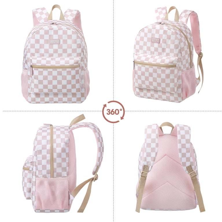 Checkered Backpack Set With Lunch Bag and Pencil Case photo 5