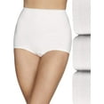 thumbnail image 2 of Women's Vanity Fair 15361 Lollipop Cotton Brief Panty - 3 Pack (White 9), 2 of 4