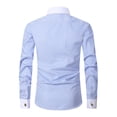 thumbnail image 5 of TANSILING Men's French Cuff Dress Shirt with Cufflinks, S-3XL, 5 of 6