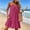 Hot Pink#02, variant on Yteetum Summer Dresses for Women Cotton Linen Sleeveless V Neck Spaghetti Strap Camisole Midi Sundress Casual Solid Loose Lightweight Breathable Travel Vacation Beach Dress