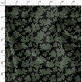 thumbnail image 2 of Soimoi Florals Printed, Japan Crepe SatinFabric, by The Yard 54 Inch Wide, Decorative Sewing Fabric for Dresses Kimonos Gowns, Black & Olive Green, 2 of 6