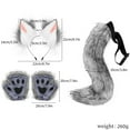 thumbnail image 2 of TAIAOJING Festive Costumes Set: Realistic Furry Ears Headband & Matching Tail For Hallowmas & Party, 2 of 2