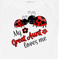 thumbnail image 4 of Inktastic My Great Aunt Loves Me with Cute Ladybugs Boys or Girls Baby Bodysuit, 4 of 5