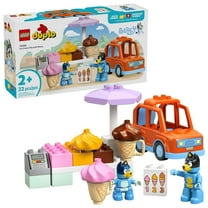 LEGO DUPLO Bluey Ice Cream Trip with Bluey - Toddler Toy For Boys and Girls Ages 2  - Includes Bluey Figure and Ice Cream Toy Stand -  Sensory Toy for Pretend Play - Preschool Gift Idea - 10458