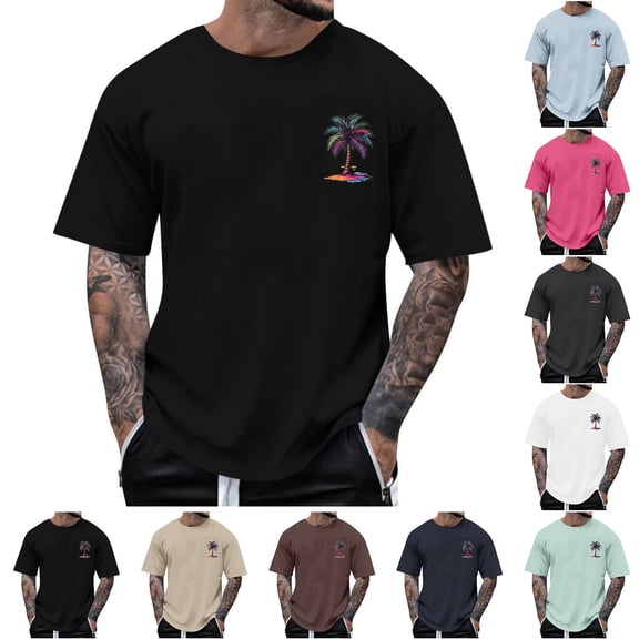 GuangCheng Short Sleeve T-Shirts for Graphic Loose Fit Tee Crew Neck Pullover Lightweight Soft Summer Shirts Size S-5XL