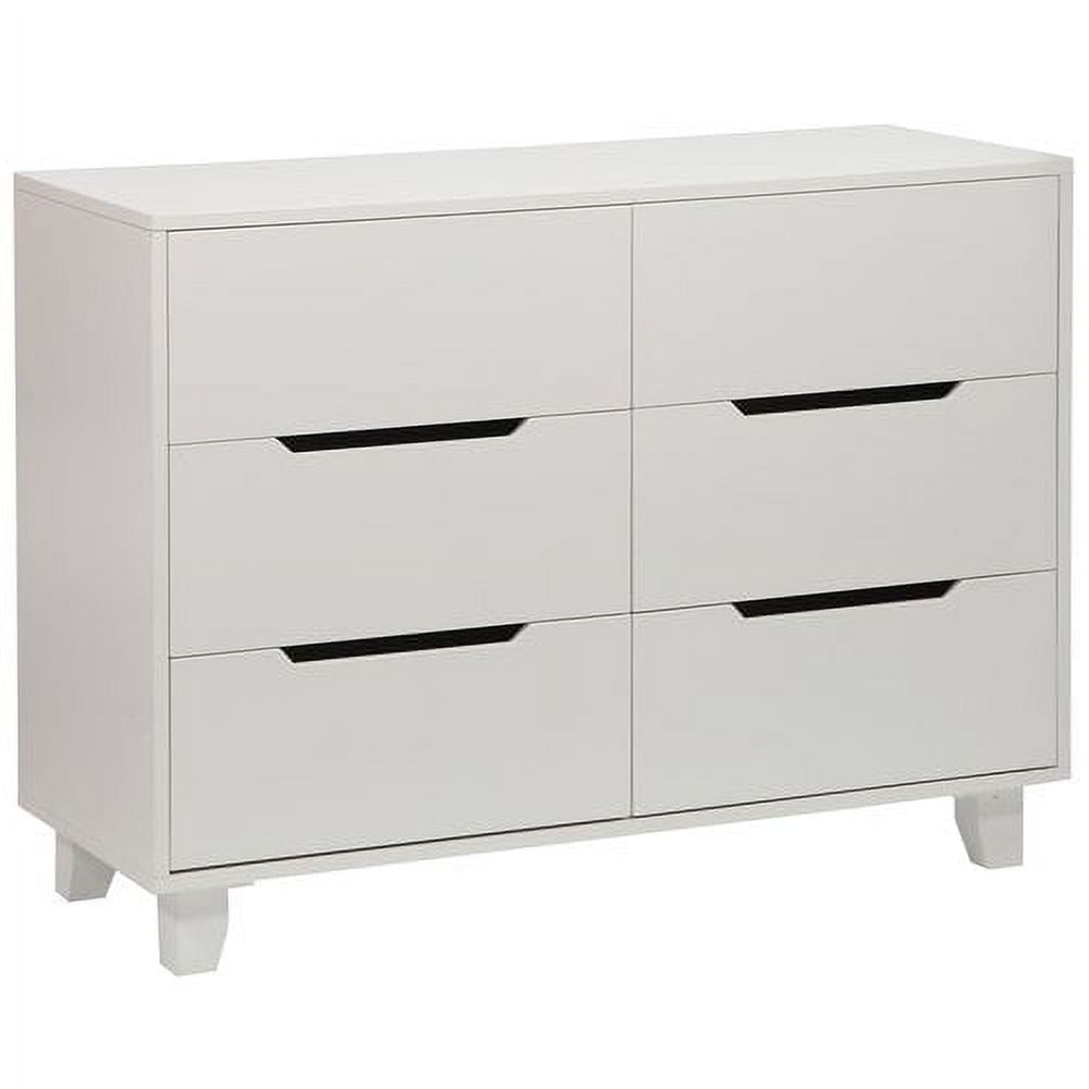Angel Line Lauren 6 Drawer Double Dresser, White Angel Line Lauren 6 Drawer Double Dresser, White