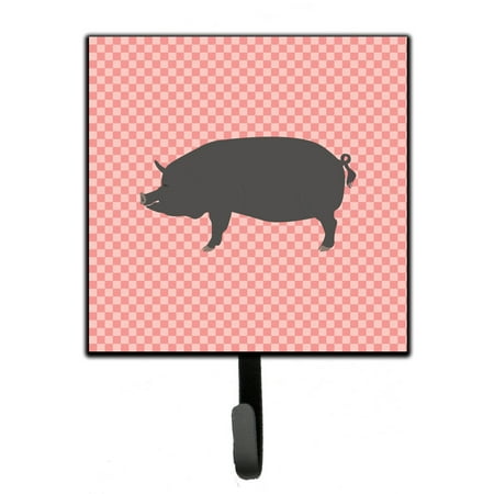 

Carolines Treasures BB7933SH4 Berkshire Pig Pink Check Leash or Key Holder 7Hx4.25W multicolor