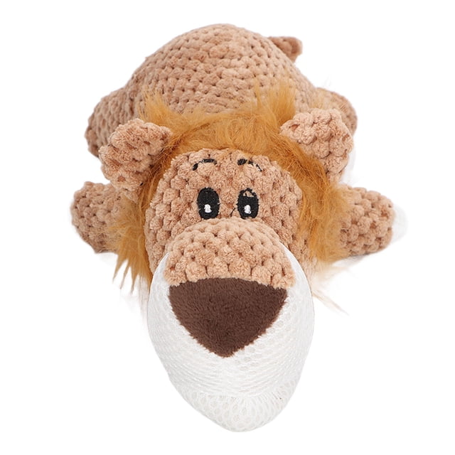 1PC Dog Plush Toy Chewing Interactive Relieve Anxiety Durable Soft Stuffed Squeak Toy for Puppy Pets