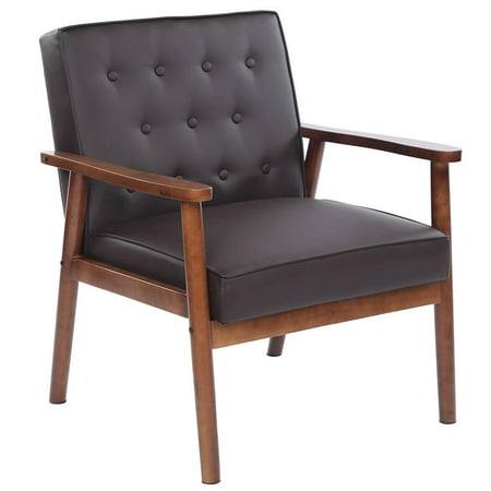 Child Size Wooden Chair Ktaxon Mid-Century Retro Modern Accent Chair Wooden Arm Upholstered Tufted Back Lounge Chairs Seat Size ()